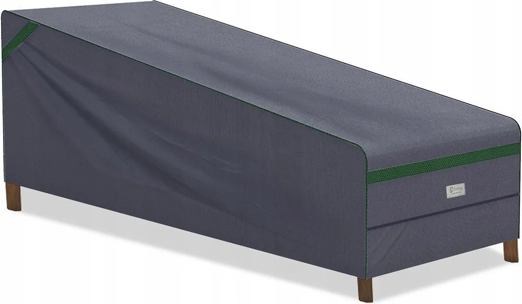 Napozóágy Huzat Kerti Napozóágy Szürke 20 x 75 x 70 CM Prémium