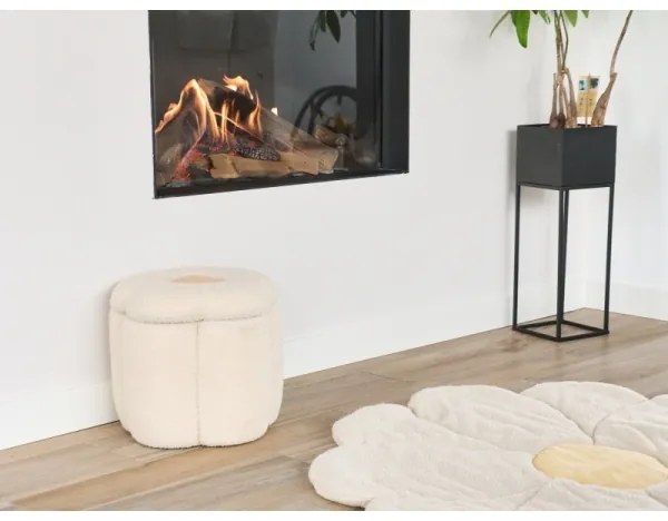 Childhome - Taburet FLOWER átm. 35 cm krémes