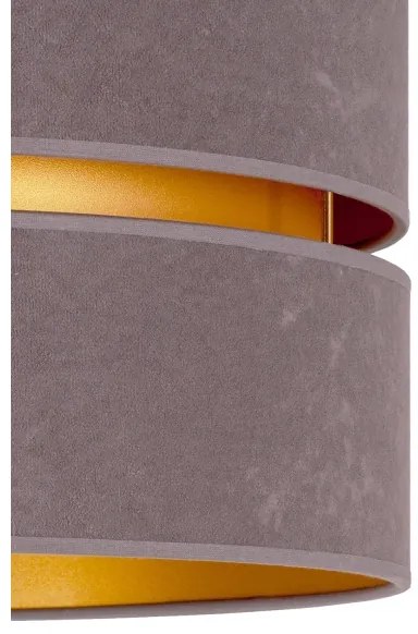 Duolla - Csillár zsinóron DUO 1xE27/15W/230V átm. 40 cm szürke