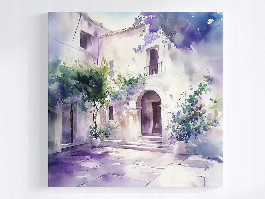 Poszter Építészet Dél Udvar Árkád Ház 40x40