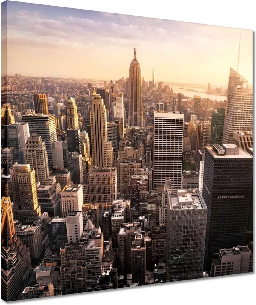 Vászonkép 40x40 New York felülnézet