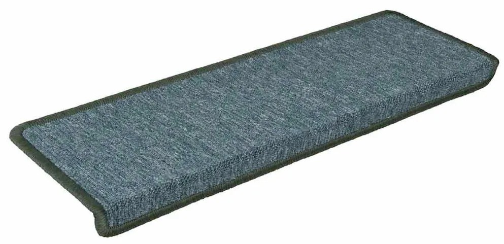 30 db sötétzöld lépcsőszőnyeg, téglalap alakú széllel, 65 x 21 x 4 cm