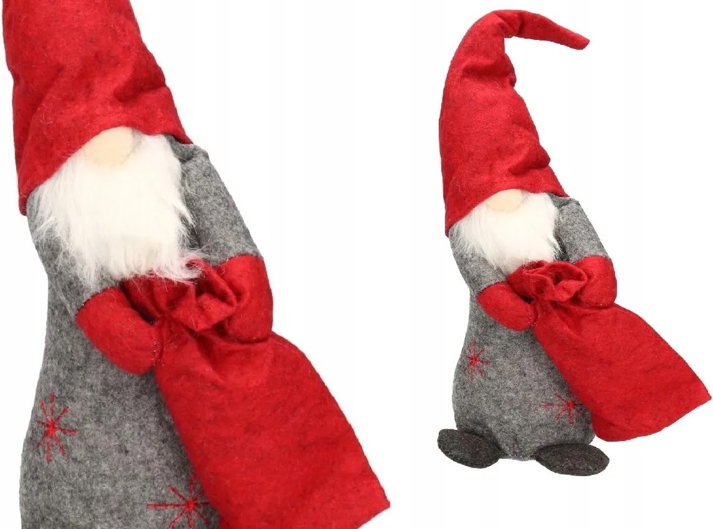 Manó Karácsonyi Nagy Mikulás Zsákkal 36CM