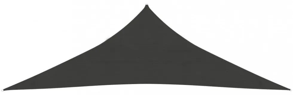 antracitszürke HDPE napvitorla 160 g/m² 4,5 x 4,5 x 4,5 m