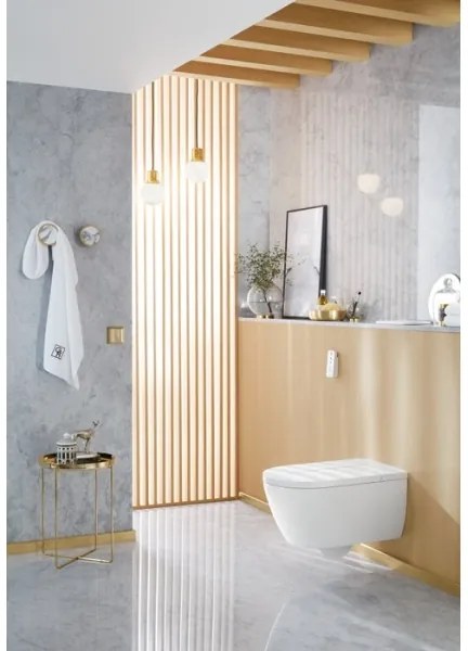 Villeroy & Boch V0E100R1 - Falra szerelhető bidé SoftClose ülőkével VICLEAN alpesi fehér + távirányító