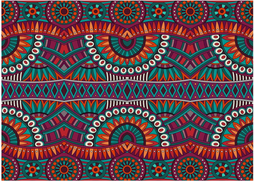 A díszítő absztrakció képe (üvegen) (70x50 cm)