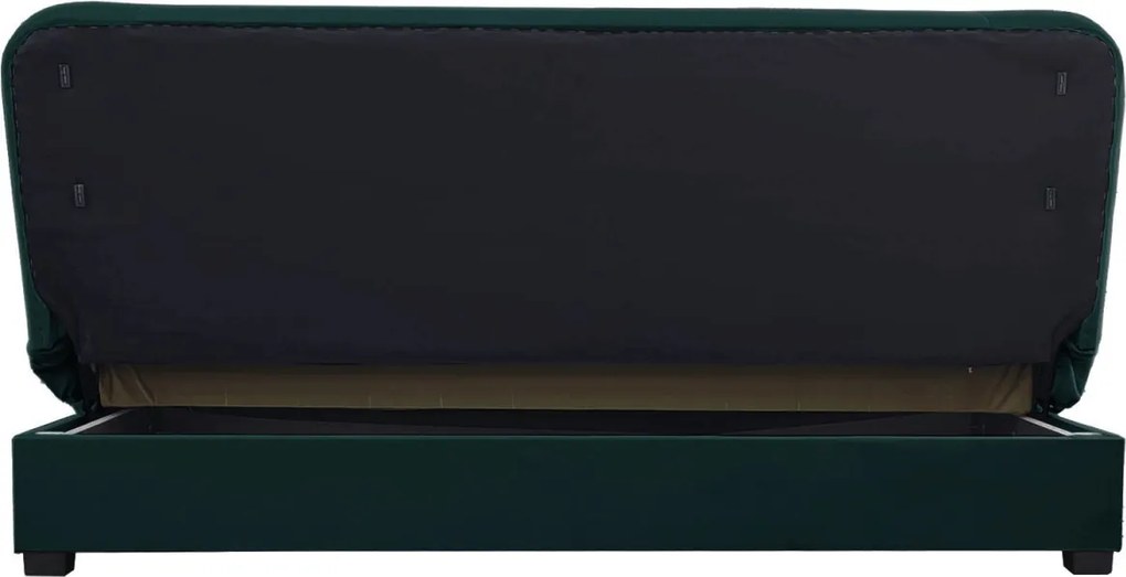 Ágyazható kanapé zöld színben, velúr kárpittal PIANO