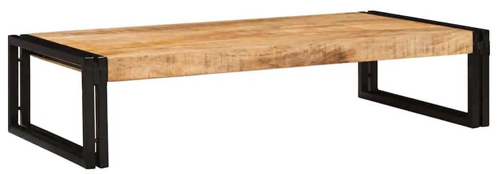 Fürdőszobai polc 100 x 50 x 23 cm Tömör mangófa és vas