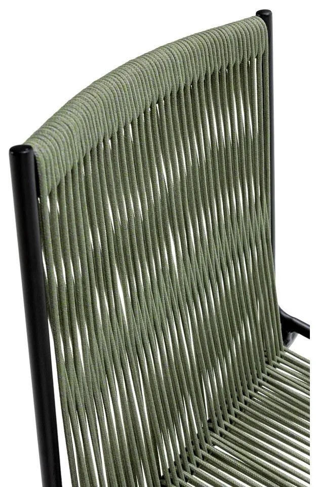 Zöld fém rakásolható étkezőszék szett 2 db-os Emily – Marckeric