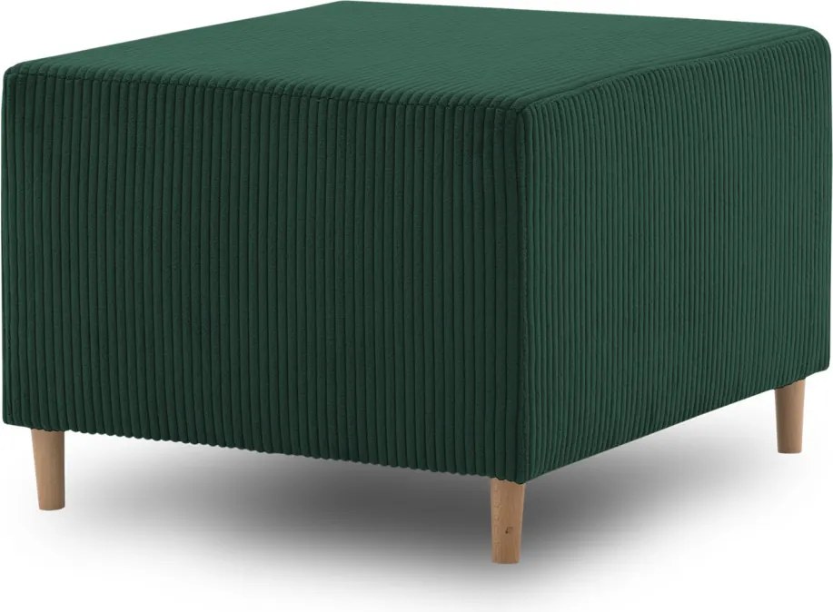 Fireze puff, kordbársony, zöld