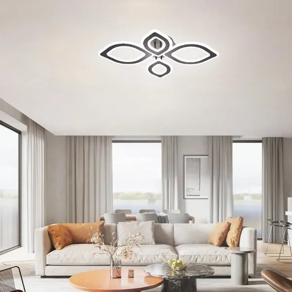 LED Dimmelhető felületre szerelhető csillár LED/95W/230V 3000-6500K + távirányítás