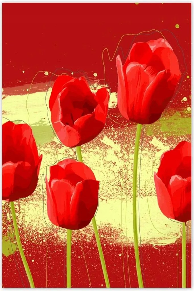 Poszterek 80x120 Piros pipacs