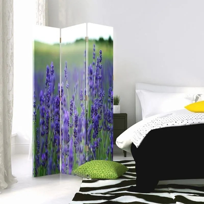 Gario Paraván A levendulamezo varázsa Méret: 180 x 170 cm, Kivitelezés: Forgó paraván 360°