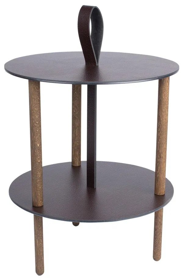 Kerek tárolóasztal ø 38 cm Strap S Bull – LIND DNA