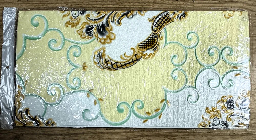 10 Darab Öntapadós 3D falmatrica Tapéta Barokk mintával Angol Szalon Stílus 70x 70 x 0,6 cm-es méretben