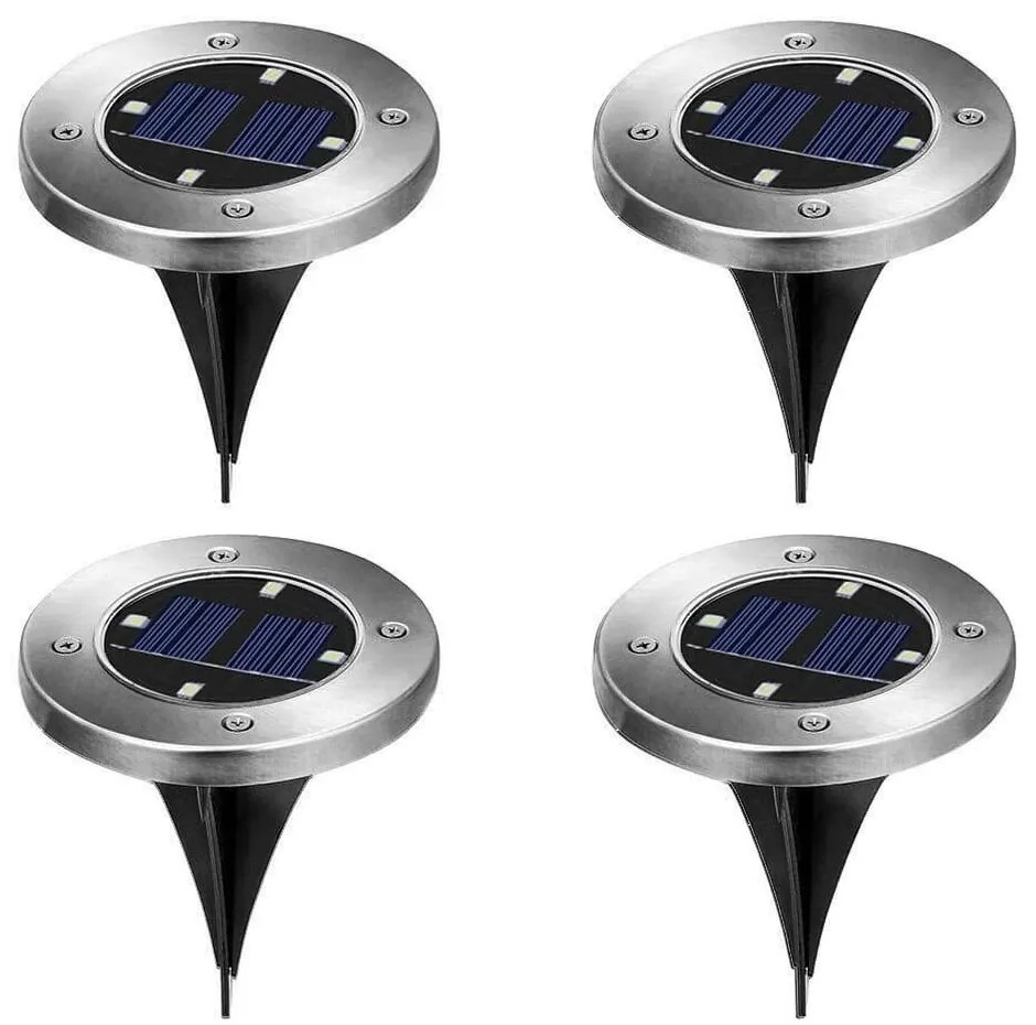 4 db kültéri, beépíthető szolár lámpa