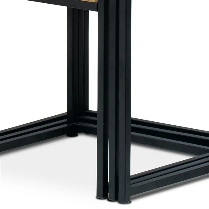 Dohányzóasztal 45×45 cm, MDF, Vad Tölgy. AF-3003 OAK