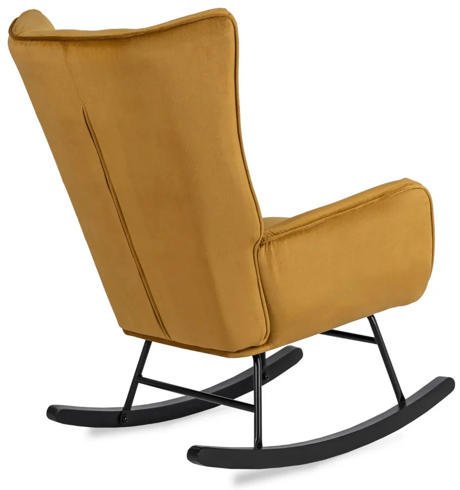 Hintafotel Mustár Bársony Kárpittal. JACKSON