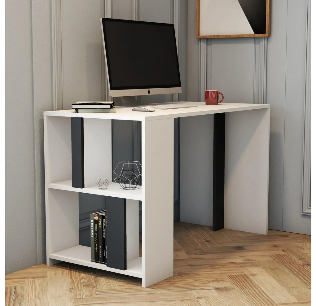 PC asztal Limba (fehér + antracit). 1088793