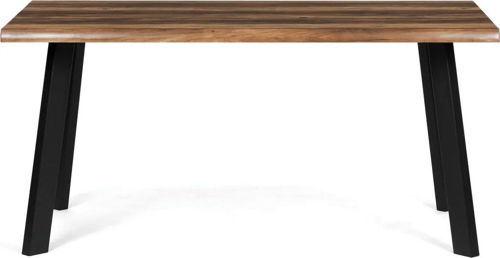 Étkezőasztal 160 × 90 cm MDF öreg fa OLW