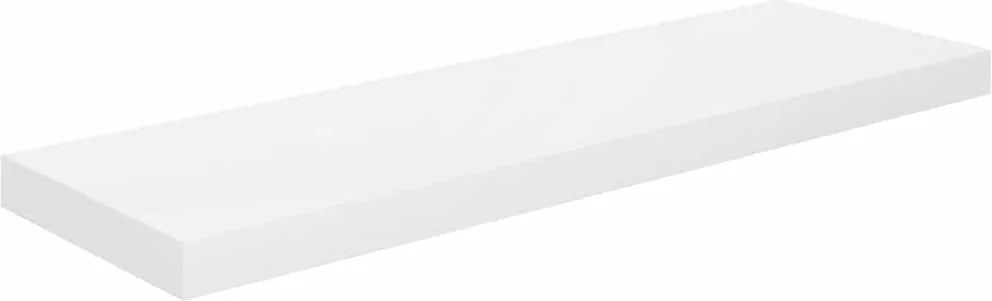 vidaXL magasfényű fehér MDF lebegő fali polc 80 x 23,5 x 3,8 cm