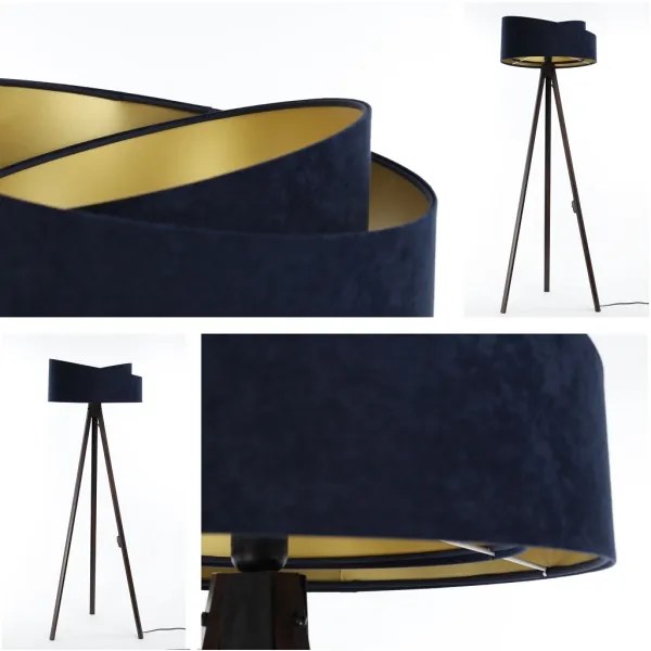 Állólámpa GALAXY 1xE27/60W/230V kék/wenge