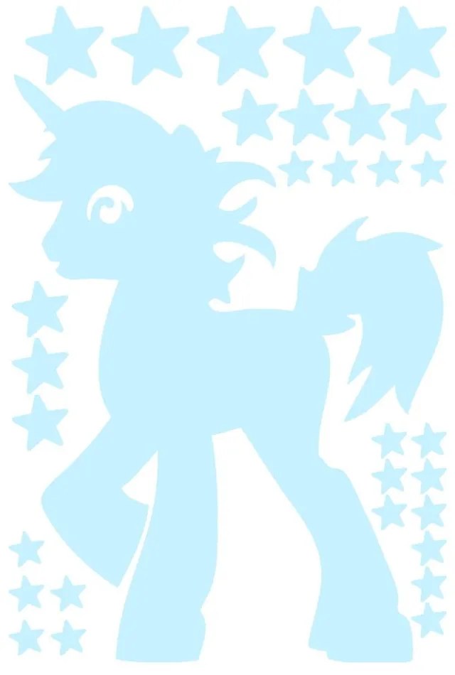 Fanastick Unicorn With Stars világító matrica - Ambiance