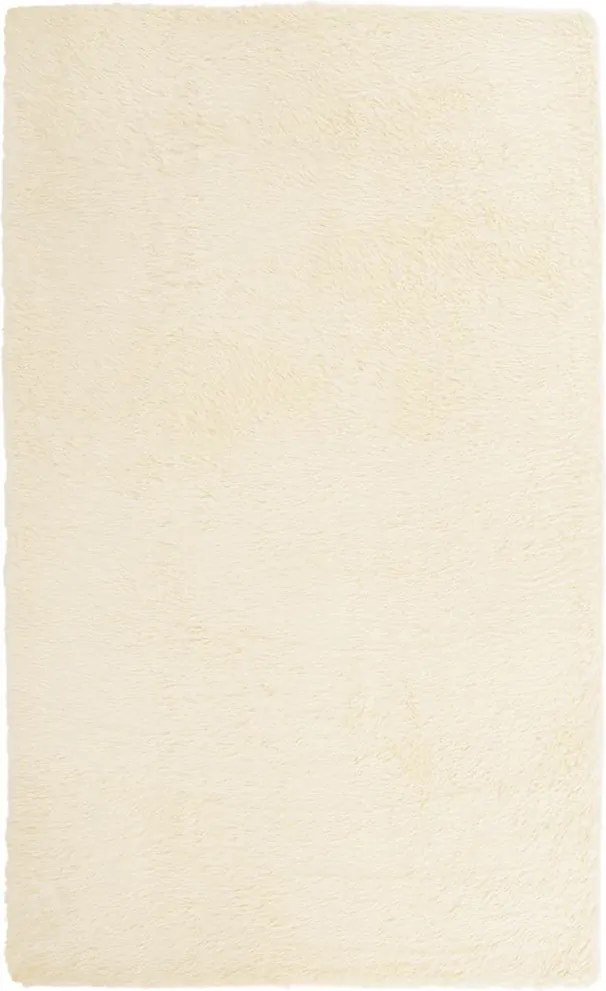vidaXL krém poliészter hosszú szálú NAVARRA bozontos szőnyeg 80x150 cm