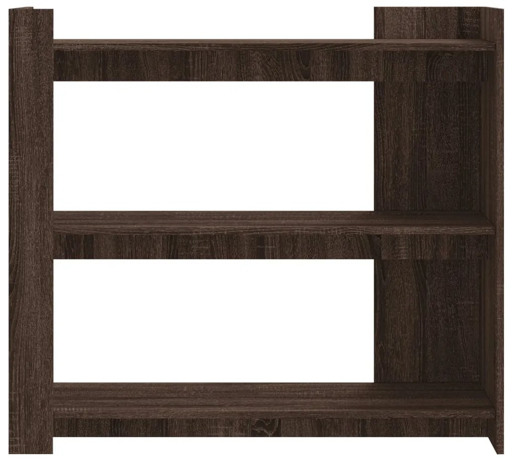 barna tölgyszínű szerelt fa tálalóasztal 100x35x90 cm