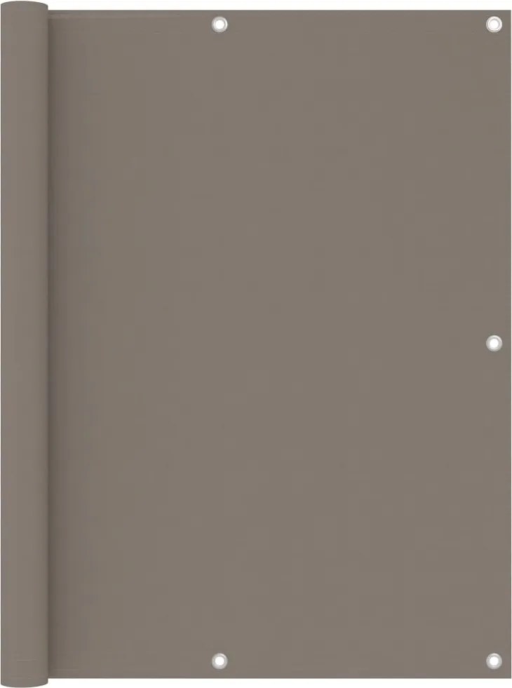 vidaXL tópszínű oxford-szövet erkélyparaván 120 x 400 cm