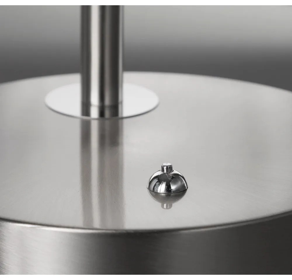 Ezüstszínű fém LED dimmelhető asztali lámpa (magasság 60 cm) Dent – Fischer &amp; Honsel