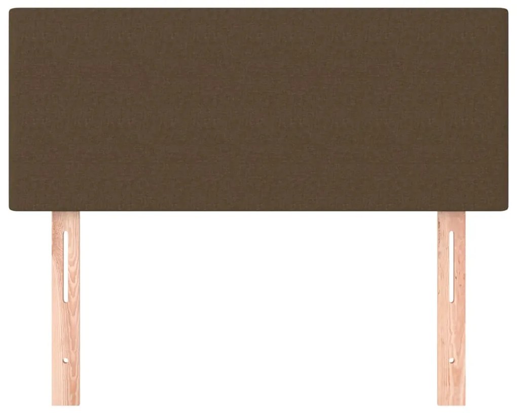 sötétbarna szövet fejtámla 90x5x78/88 cm
