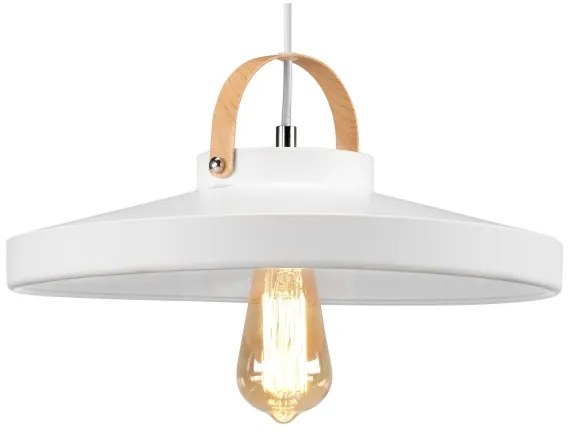 Csillár zsinóron NEXT 1xE27/60W/230V fehér