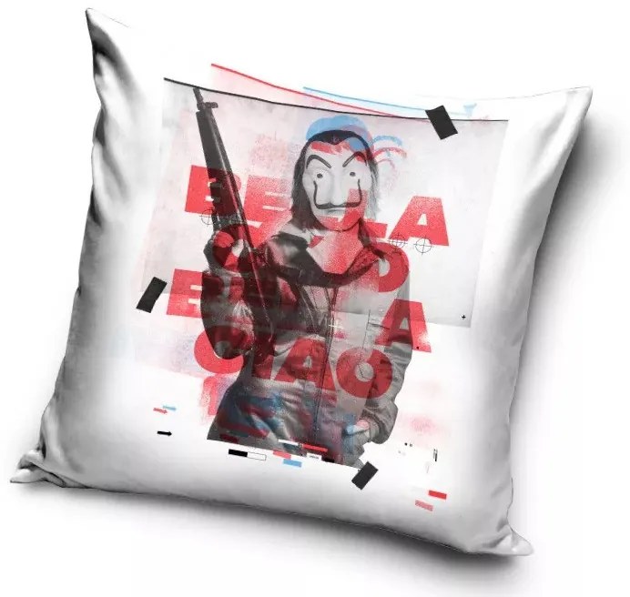 A nagy pénzrablás párna, díszpárna 40*40 cm