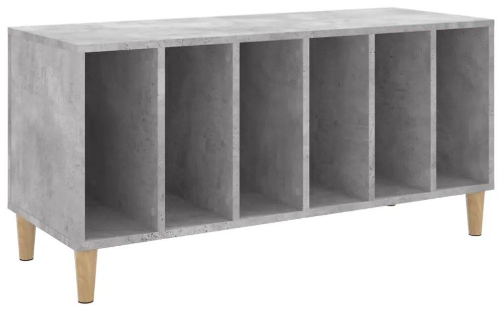 betonszürke szerelt fa hanglemezszekrény 100 x 38 x 48 cm