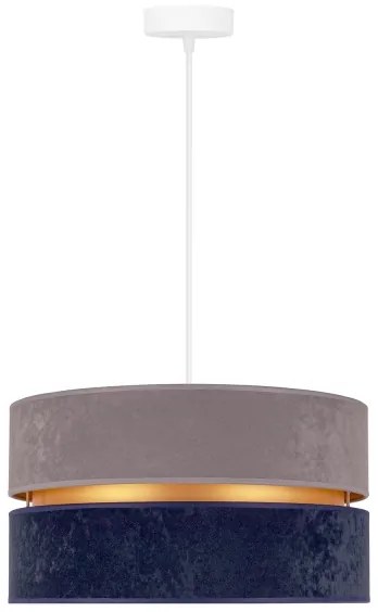 Duolla - Csillár zsinóron DUO 1xE27/15W/230V átm. 40 cm kék