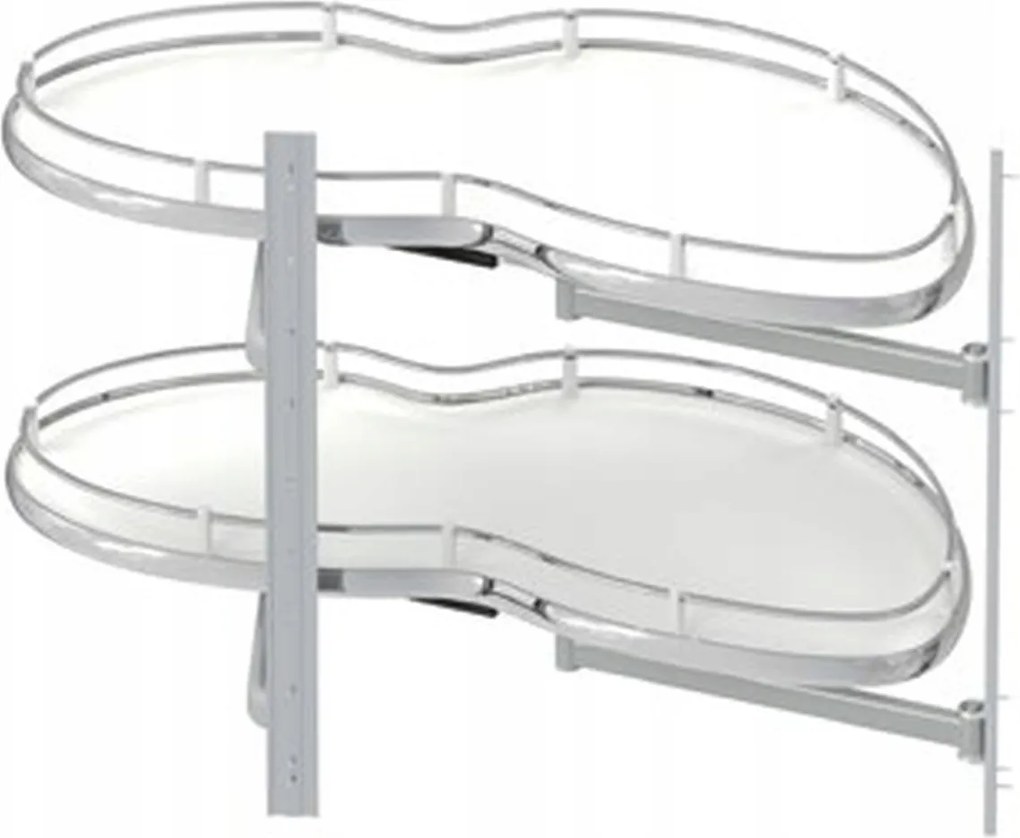 Sarokpolc "vese" 450 Jobbos Fehér, Csúszásgátló Bevonattal Starax