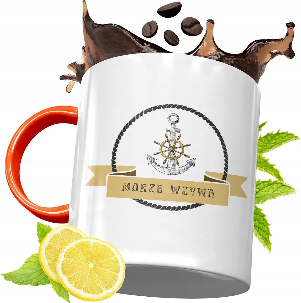 Narancssárga Bögre Horgászoknak Ajándék fényképes nyomtatással