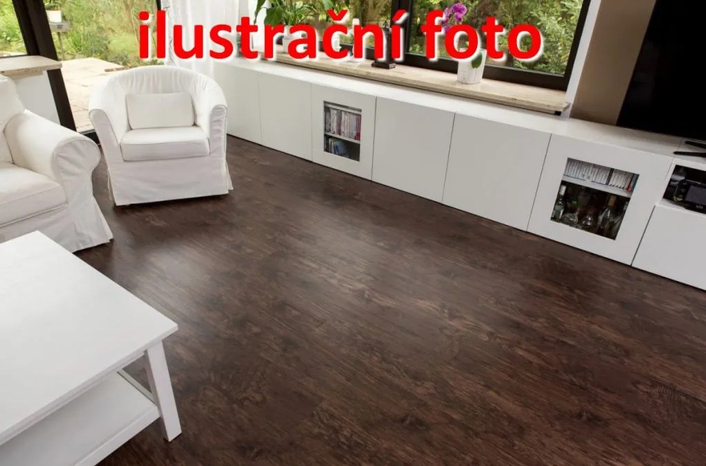 STILISTA Úszó vinyl padló 20m² diófa sötét