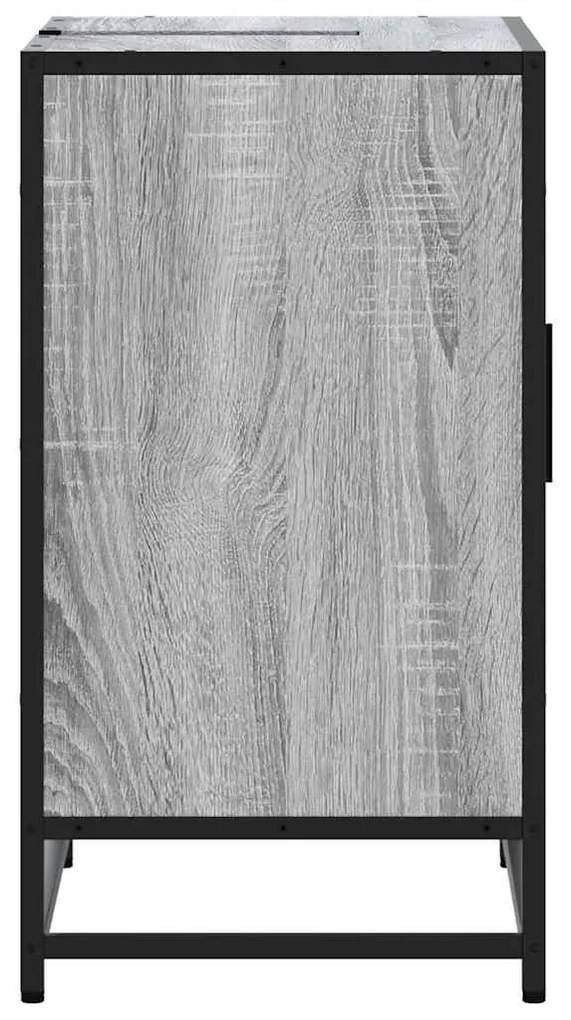 mosdószekrény szürke Sonoma 65x33x60 cm műfa