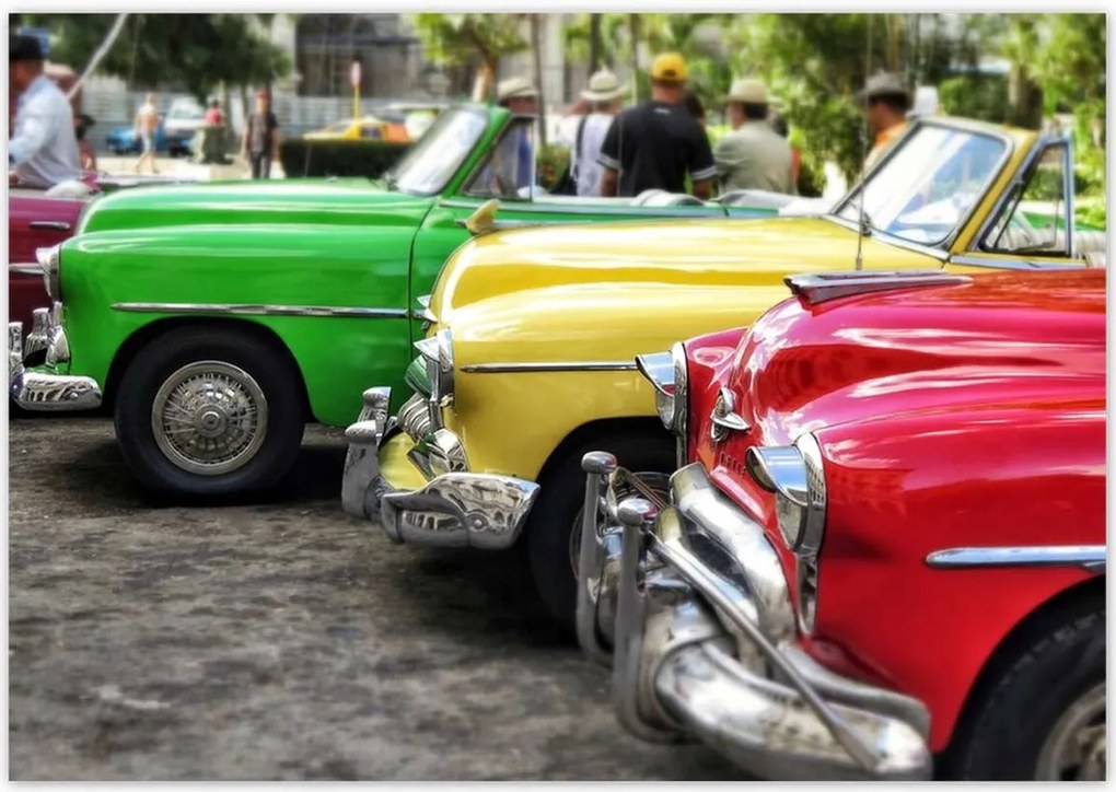 Poszterek 100x70 Régi kubai autók