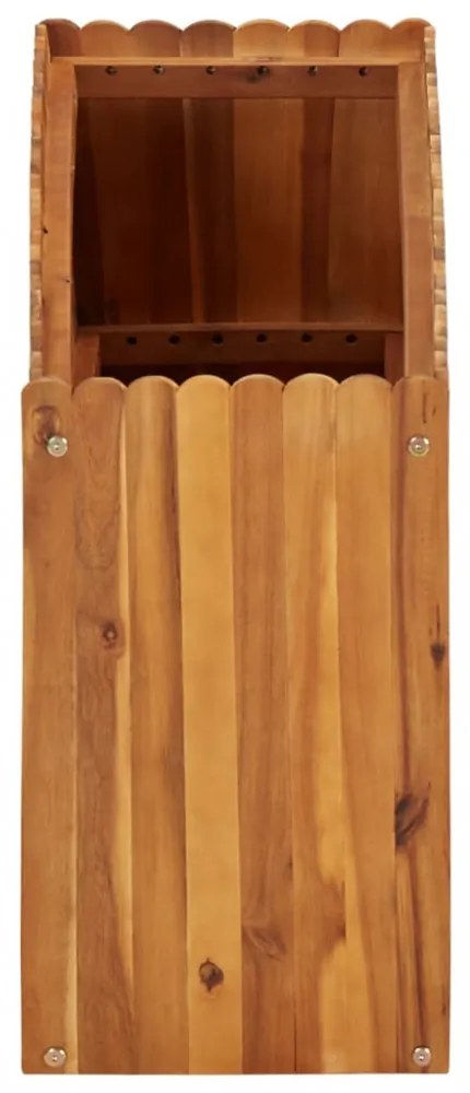 tömör akácfa kerti magaságyás 100 x 30 x 50 cm