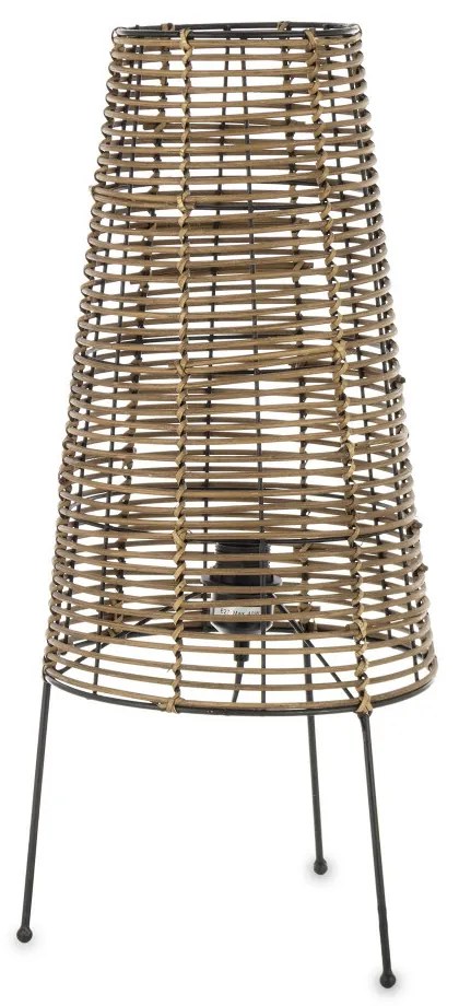 Rattan lámpa rattan barna 65x28x28cm