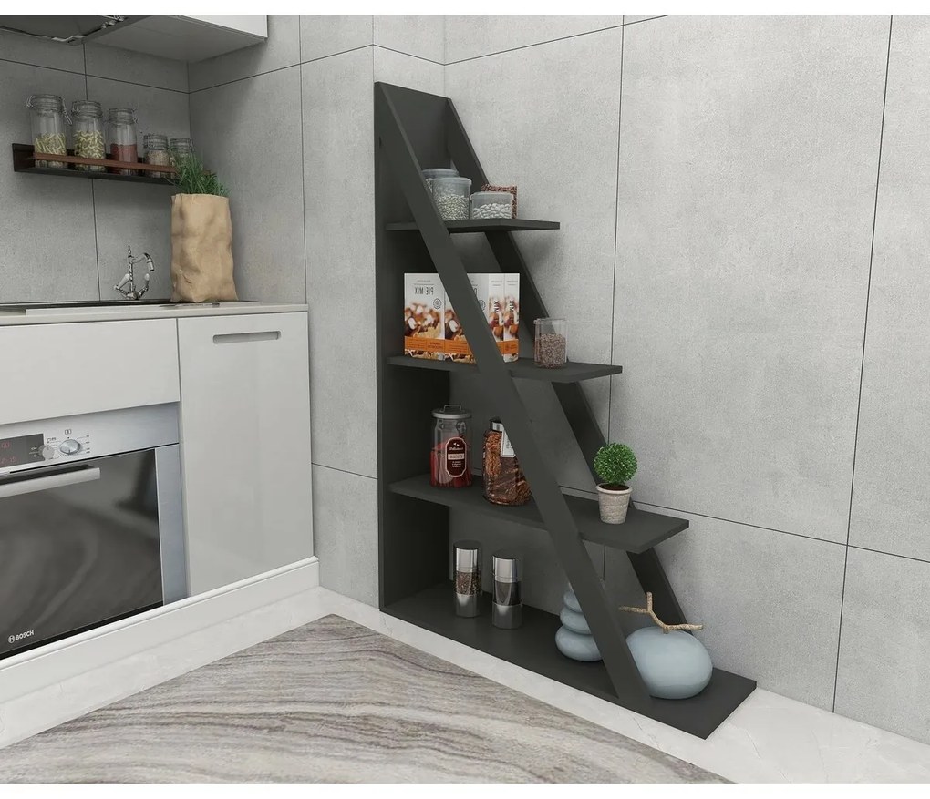 Arven Anthracite könyvespolc