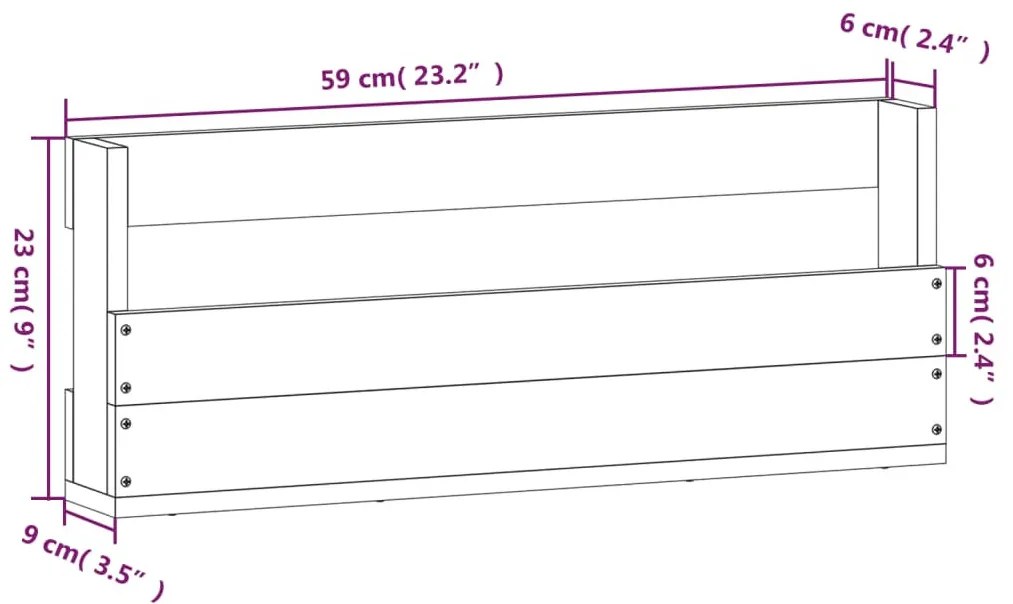 2 db fehér tömör fenyőfa fali cipőtartó 59 x 9 x 23 cm