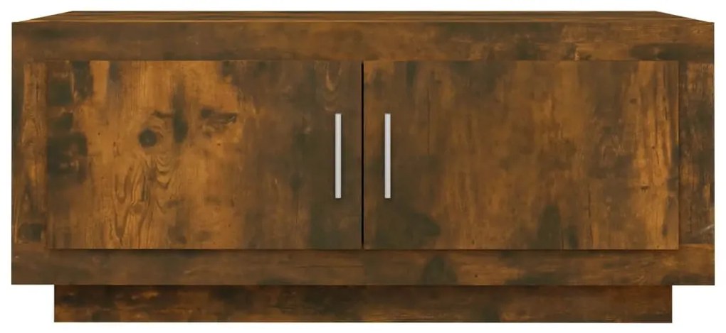 Füstös tölgy színű szerelt fa dohányzóasztal 102 x 50 x 45 cm