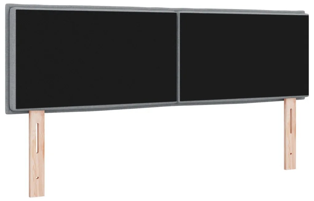 Fejtámla Vonalak Design Világosszürke 160 cm Szövet