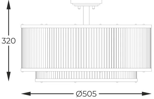 Zuma Line C0528-06H-P7AC - Csillár rúdon SERGIO 6xE14/60W/230V fekete