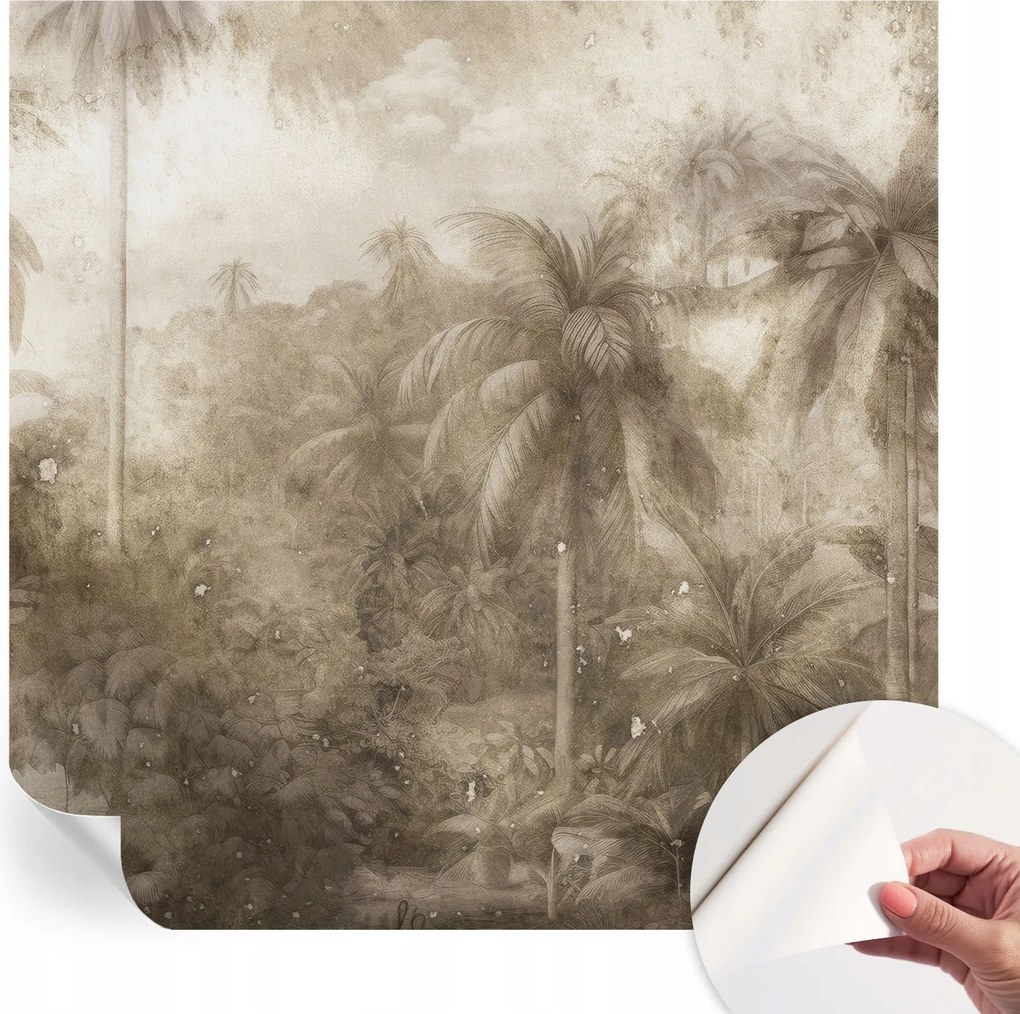 Öntapadós fotótapéta Egyszerű összeszerelés Egzotikus táj 250x250 cm