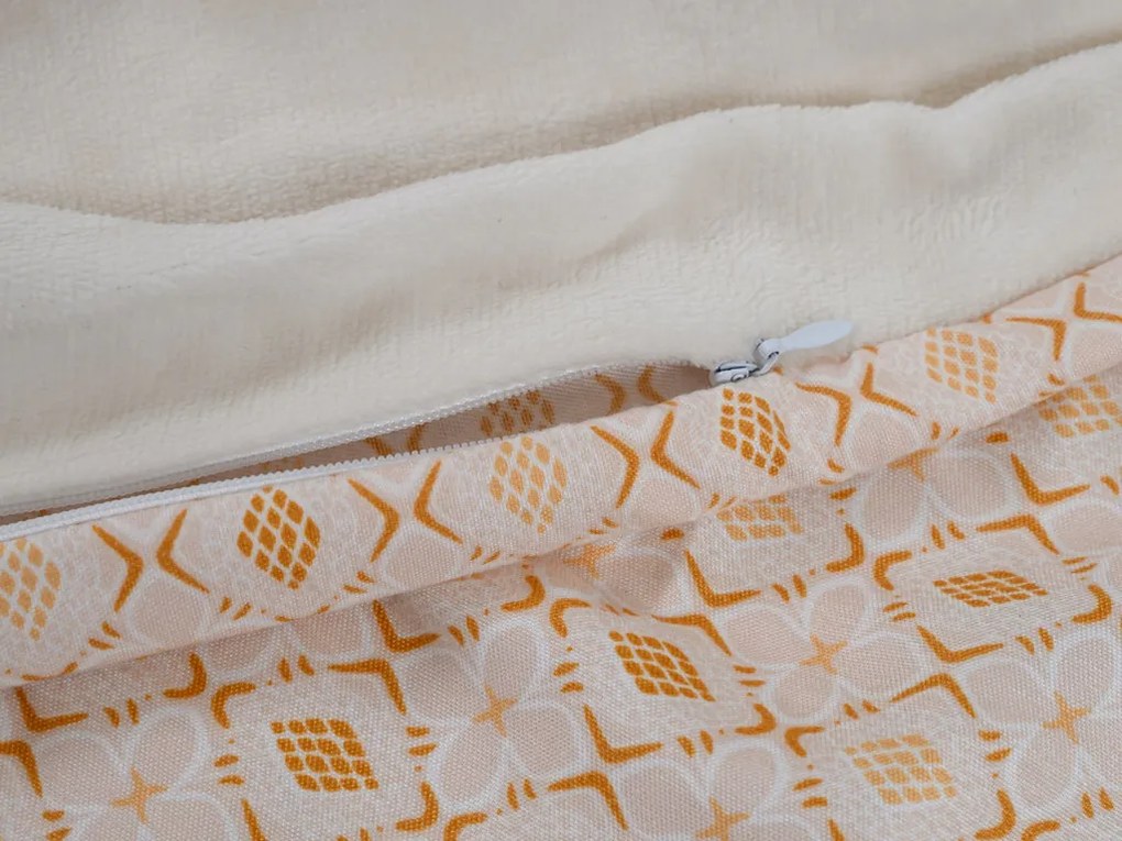 Kétoldalas ágynemű DUO SENSE SOFIRA krémszínű + párnahuzat 40x50 cm AJÁNDÉKBA Ágyneműhuzat mérete: 70 x 90 cm | 140 x 200 cm